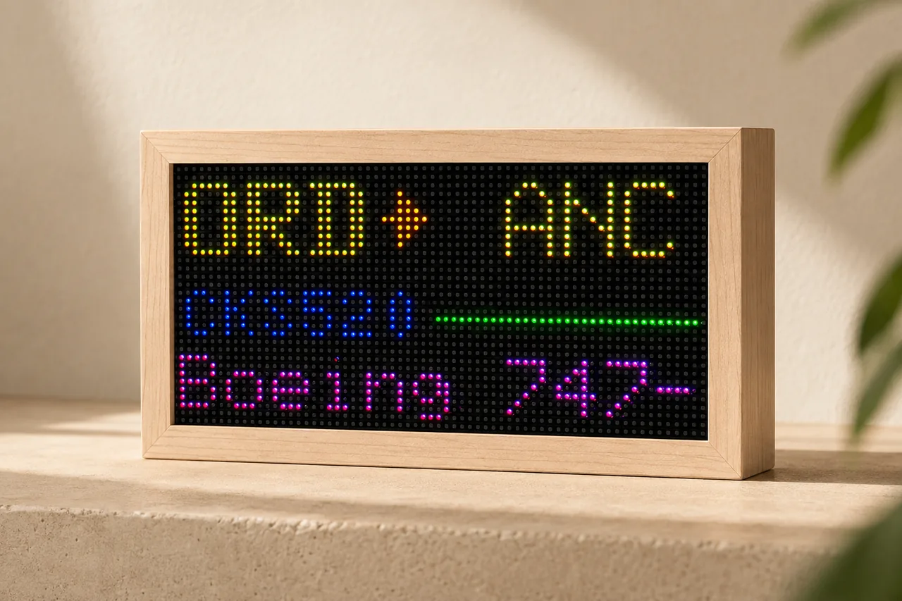 Maple Mach 2 display in warm daylight